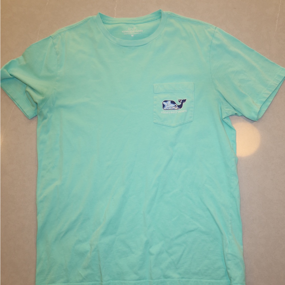 Vineyard Vines Men's Turquoise Short Sleeve Tee